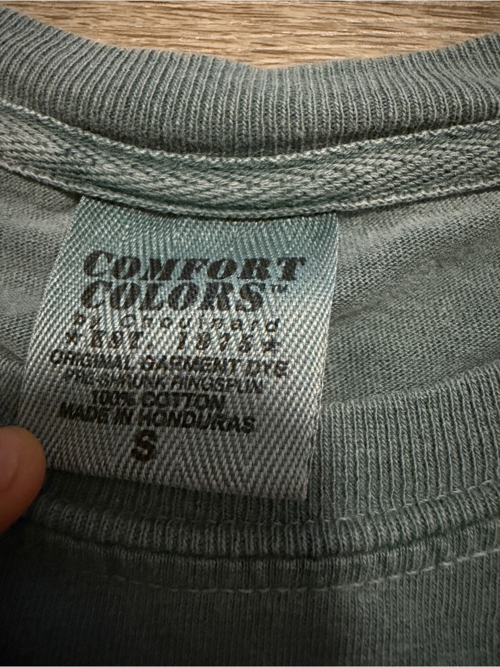 Comfort Colors Long-Sleeve Tee in Green - Picture 3 of 5